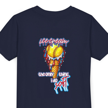 Youth Softball Ice Cream Drip T-Shirt