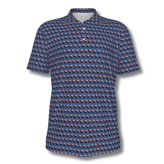 Men's Classic Polo Shirt, Black Lab, UV Protection