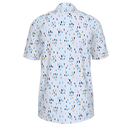 Men's Patterned UV Protection Golf Polo Shirt