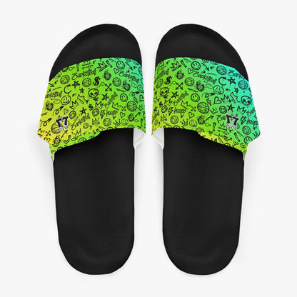 Men's Velcro Gradient Basketball Slides