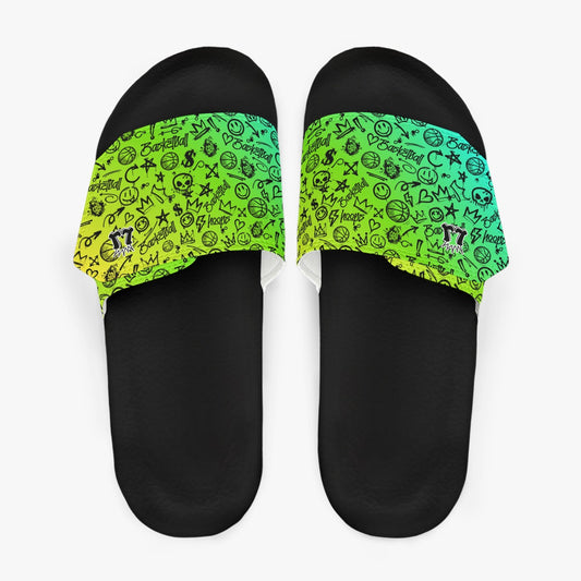 Men's Velcro Gradient Basketball Slides