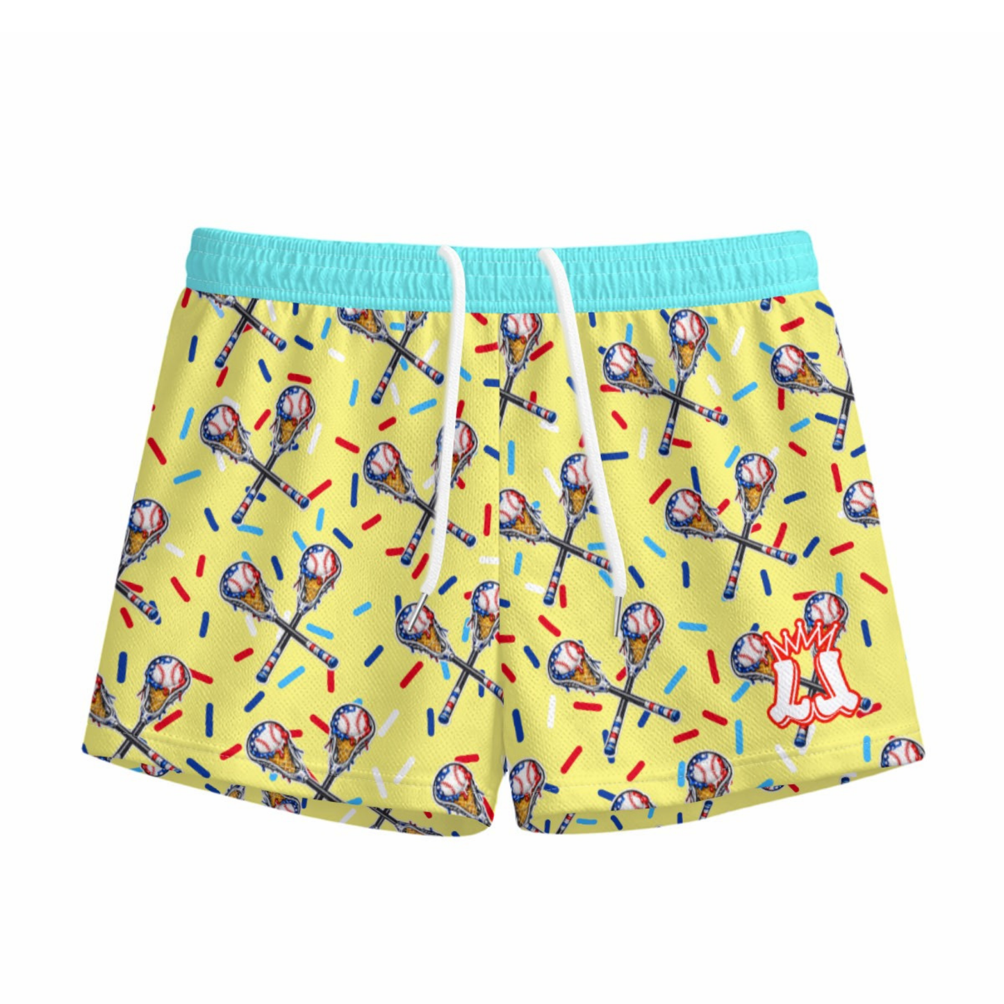 Youth Lacrosse Ice Cream Americana Mesh Shorts