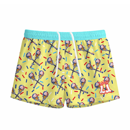 Youth Lacrosse Ice Cream Americana Mesh Shorts
