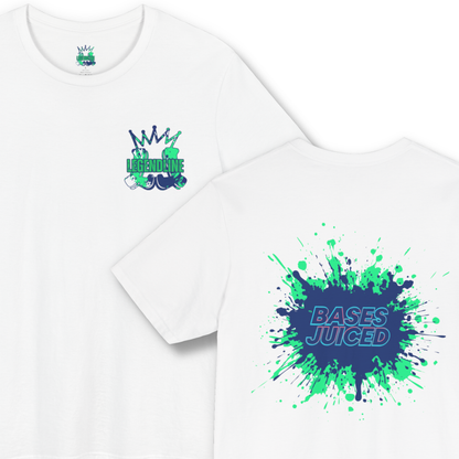 Adult Unisex Baseball Design T-Shirt: Bases Juiced