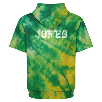 Personalized TYFC Adult/Teen Tie Dye Short Sleeve Hoodie