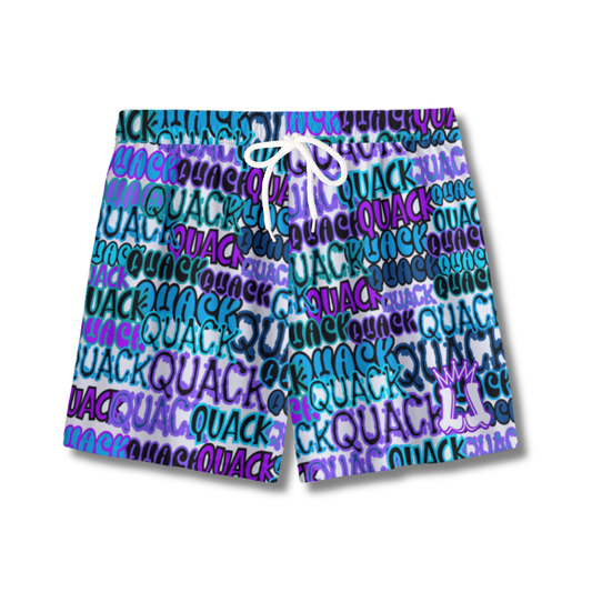 Youth Hockey Humor Mesh Shorts - Ducks Quack Edition