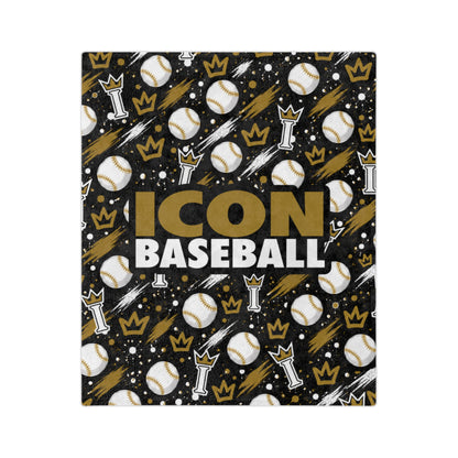 Icon Baseball Super Soft Plush Blanket - Design 2