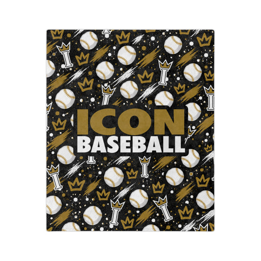 Icon Baseball Super Soft Plush Blanket - Design 2