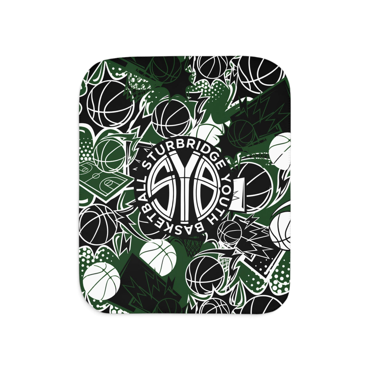 Sturbridge Youth Basketball Sherpa Blanket - Design 1
