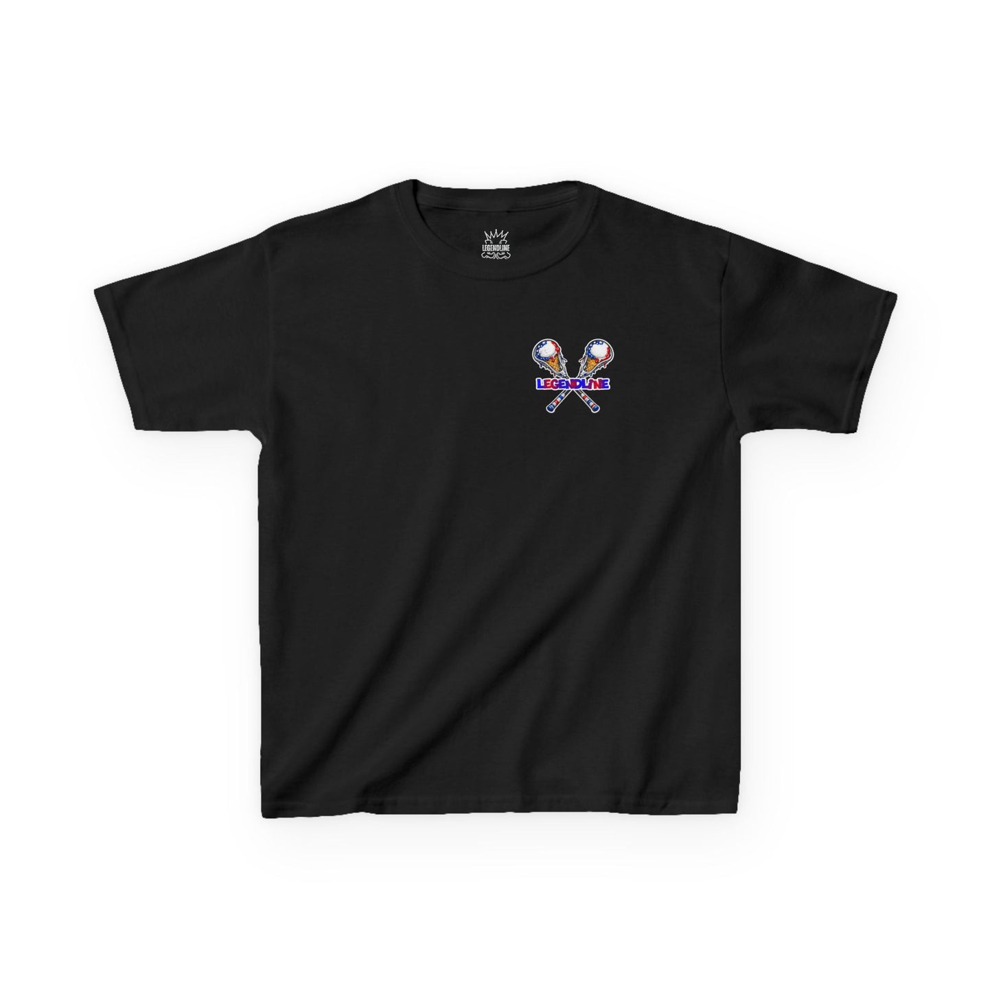 Kids Lacrosse T-Shirt, Youth Patriotic Shirt