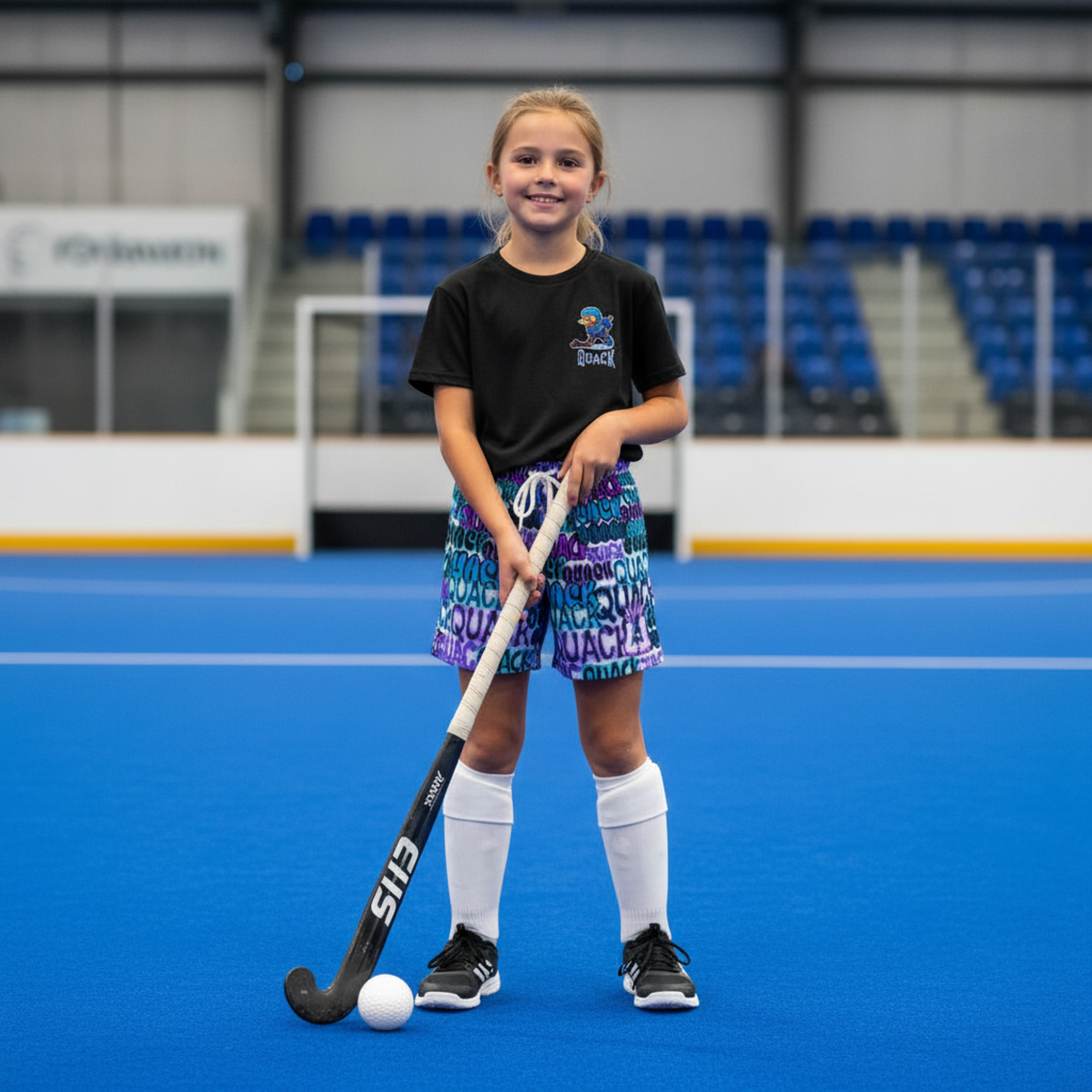 Youth Hockey Humor Mesh Shorts - Ducks Quack Edition
