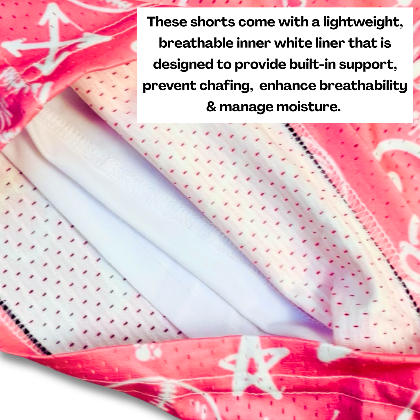 Adult Brimfield Inferno Softball Mesh Shorts Shattered Edition (with inner liner)