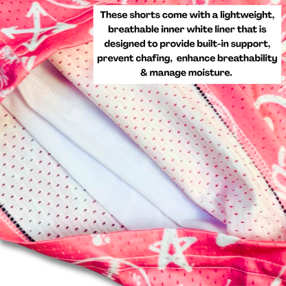 Adult Brimfield Inferno Softball Mesh Shorts Shattered Edition (with inner liner)