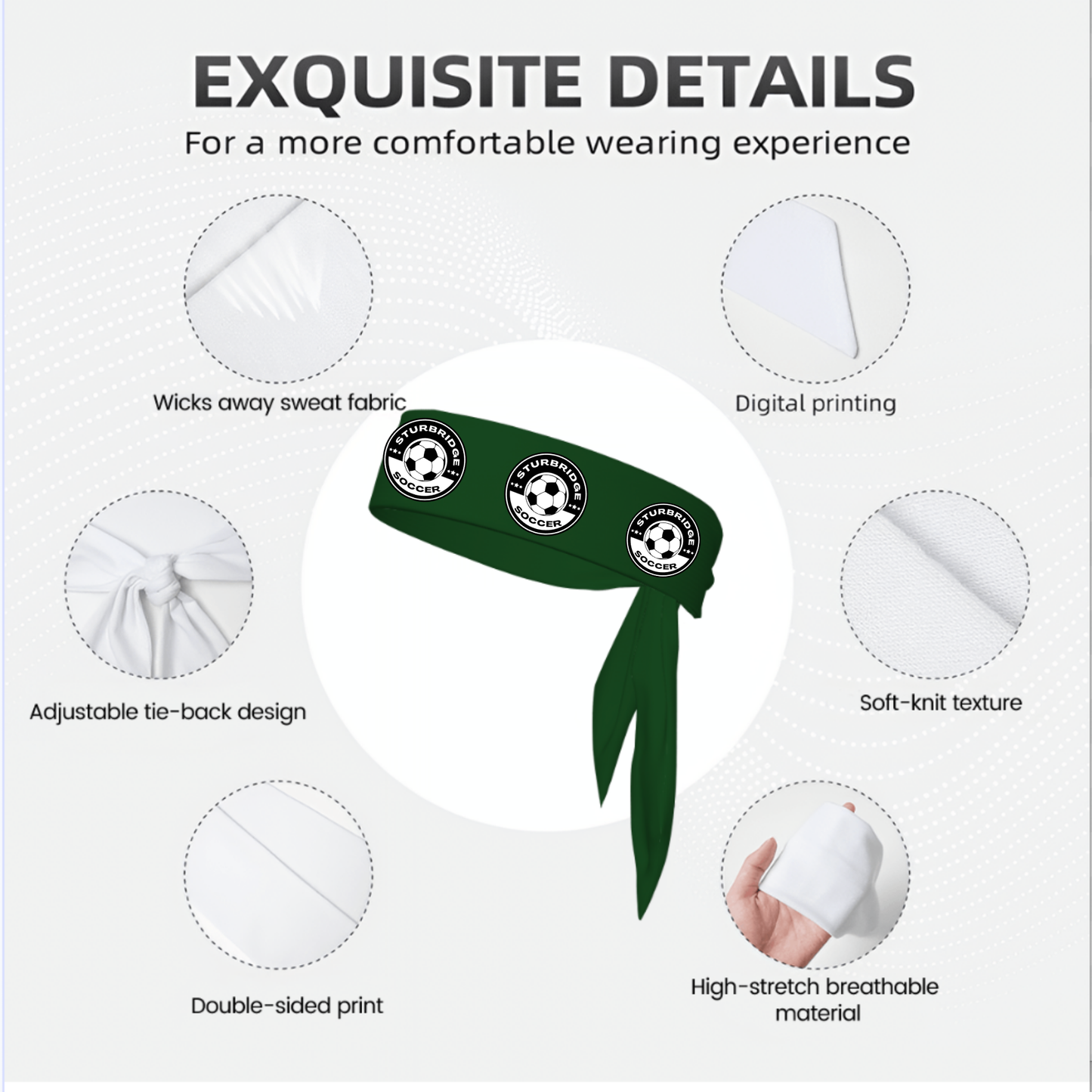 Sturbridge Youth Soccer Sports Tie Headband