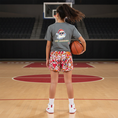 Youth Santa T-Shirt, Stay Legendary, Holiday Apparel