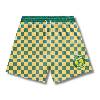 Adult Sturbridge Softball Mesh Shorts - Checkered (with inner liner)