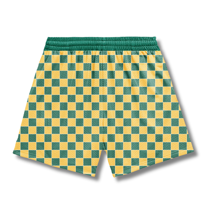 Adult Sturbridge Softball Mesh Shorts - Checkered (with inner liner)