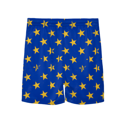 Youth Brimfield Beasts Blue Flag Mesh Shorts