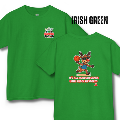 Youth Reindeer Games Basketball T-Shirt
