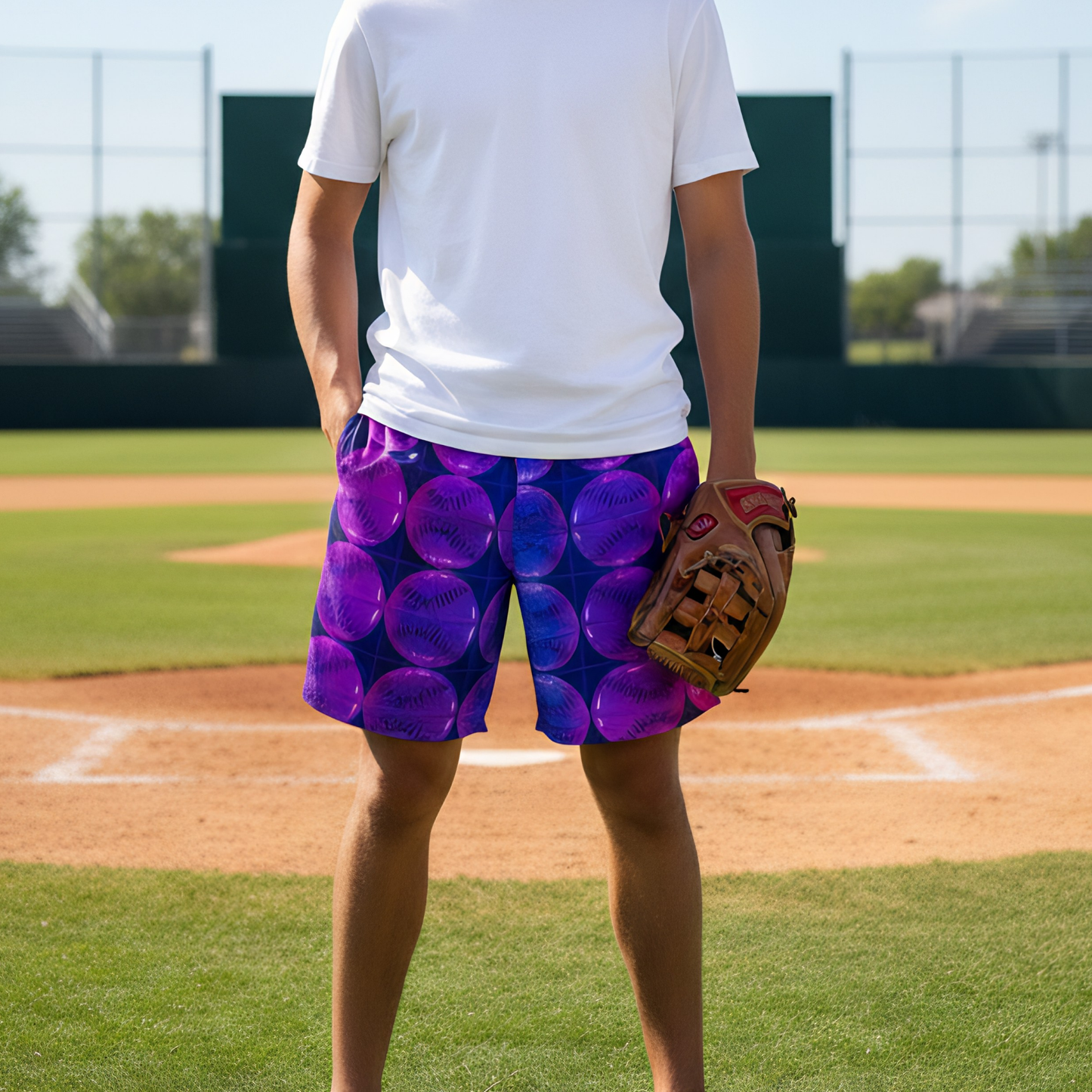 Adult and Teen Unisex Baseball Mesh Shorts