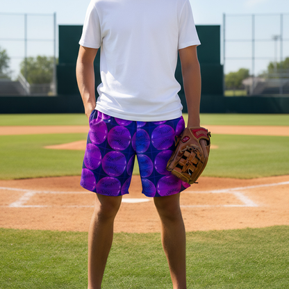 Adult and Teen Unisex Baseball Mesh Shorts