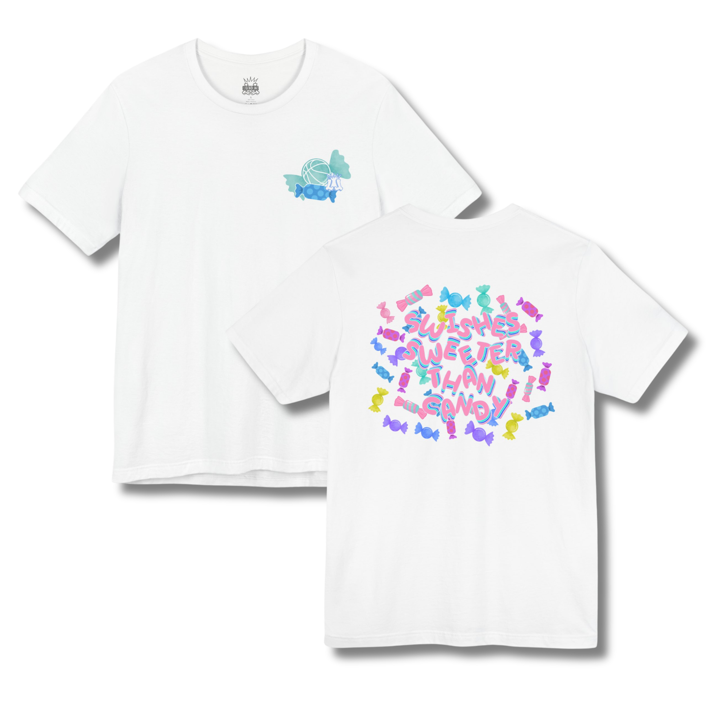 Adult "Swishes Sweeter Than Candy" Basketball T-Shirt