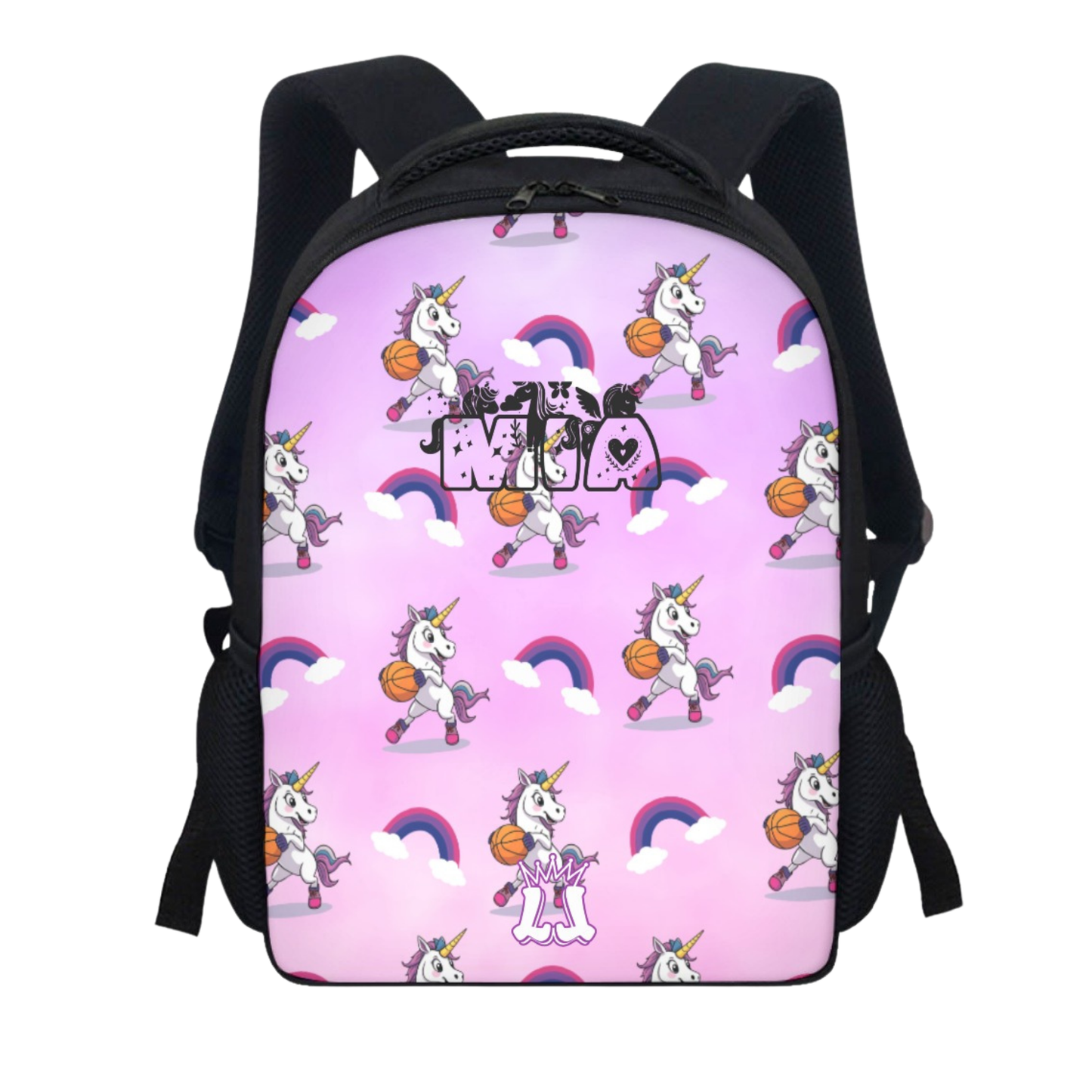 Personalized Unicron Backpack, Custom Girl Basketball Player Gift