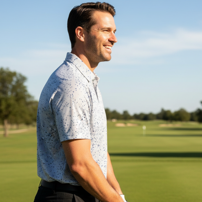 All-Over Print Men's Polo Golf Shirt