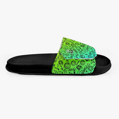 Men's Velcro Gradient Basketball Slides