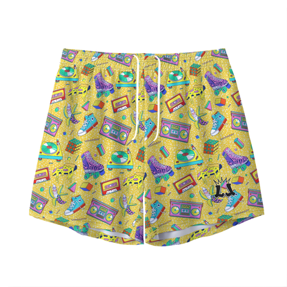 Retro 80's Unisex Mesh Shorts
