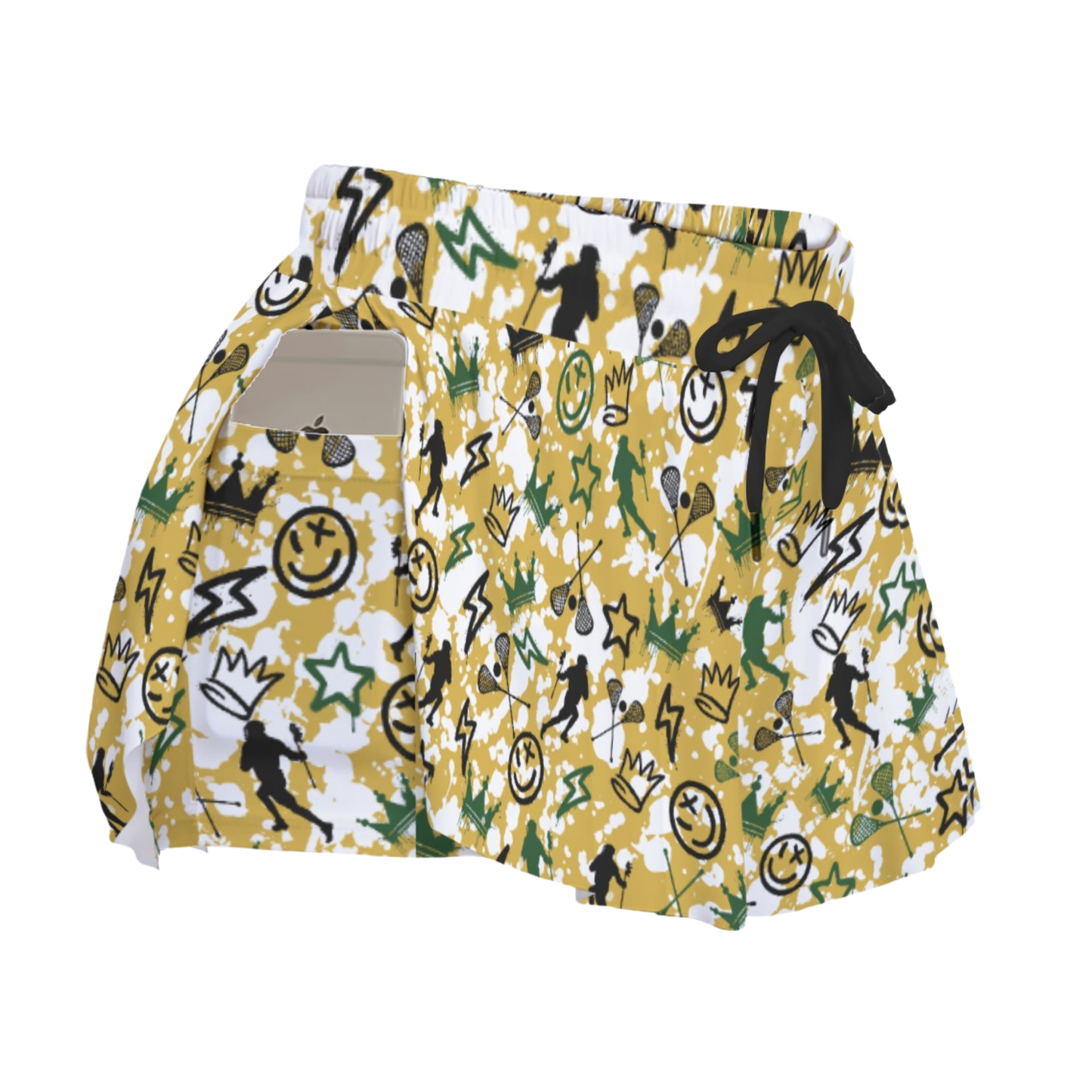 TRYLax Women's Butterfly Shorts - Girl's Graffiti Splash Edition