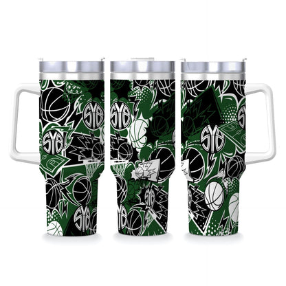 40oz SYB Travel Coffee Mug with Handle and Straw
