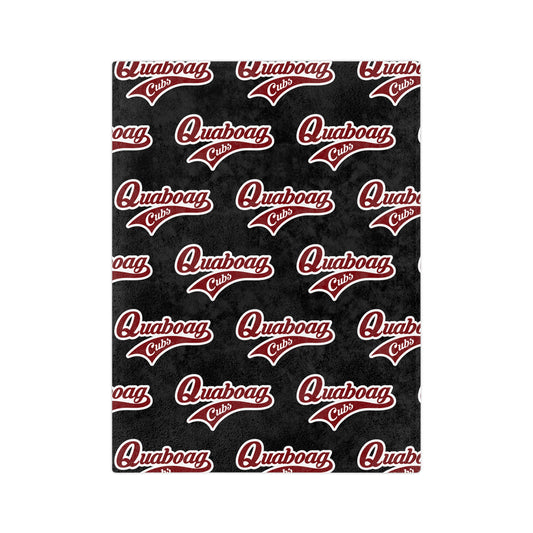Quaboag Baseball Minky Cheer Plush Blanket