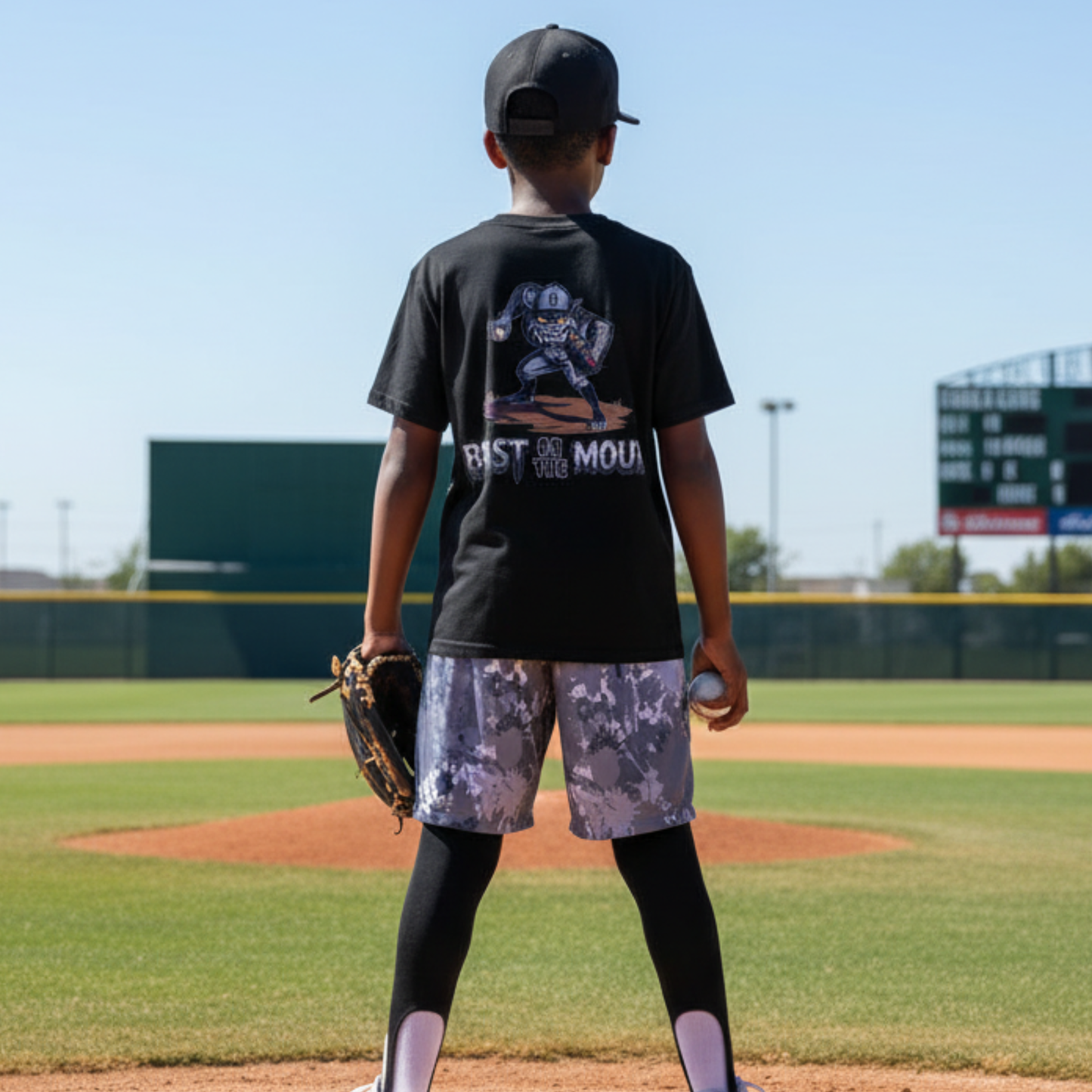 Youth "Beast on the Mound" Baseball Mesh Shorts