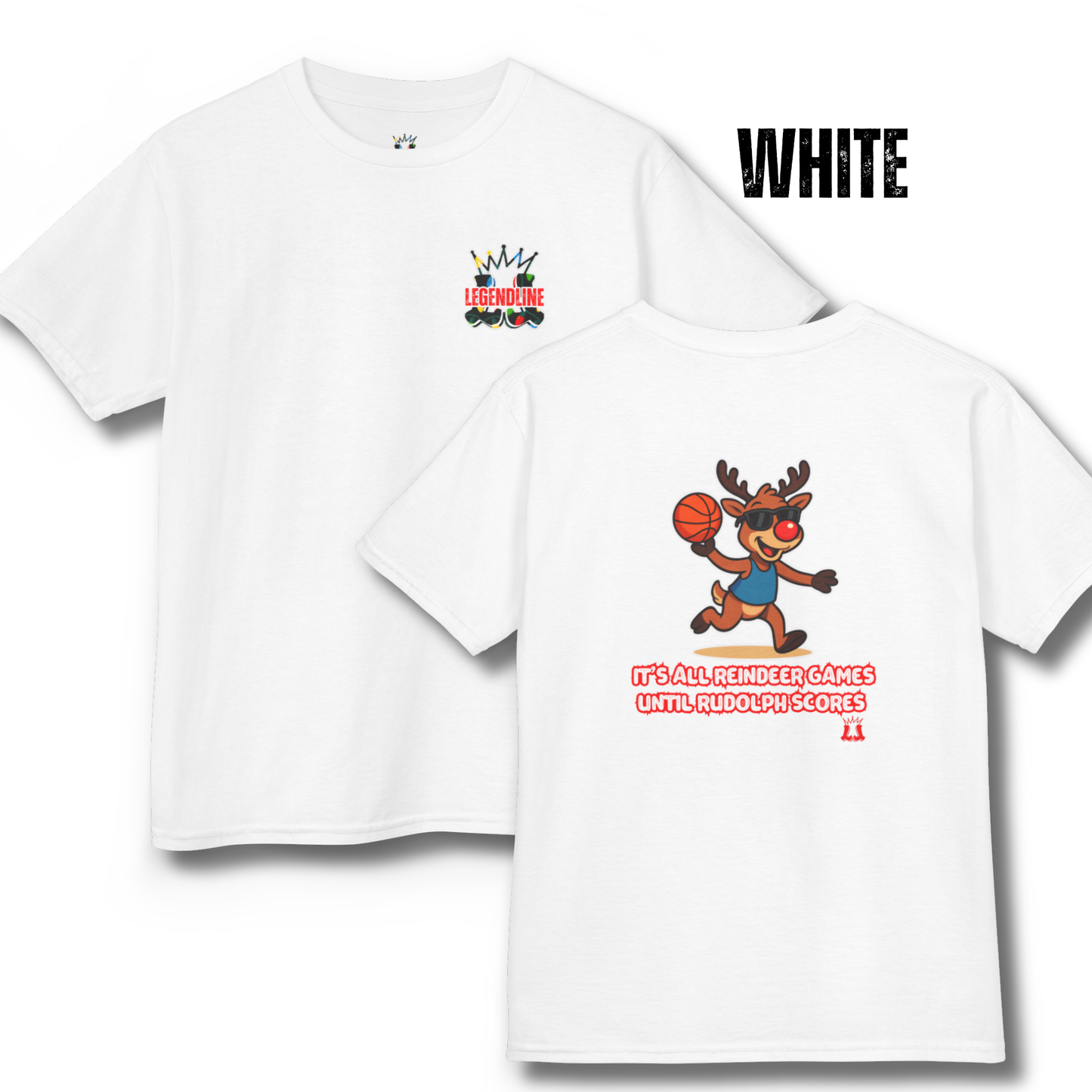 Youth Reindeer Games Basketball T-Shirt