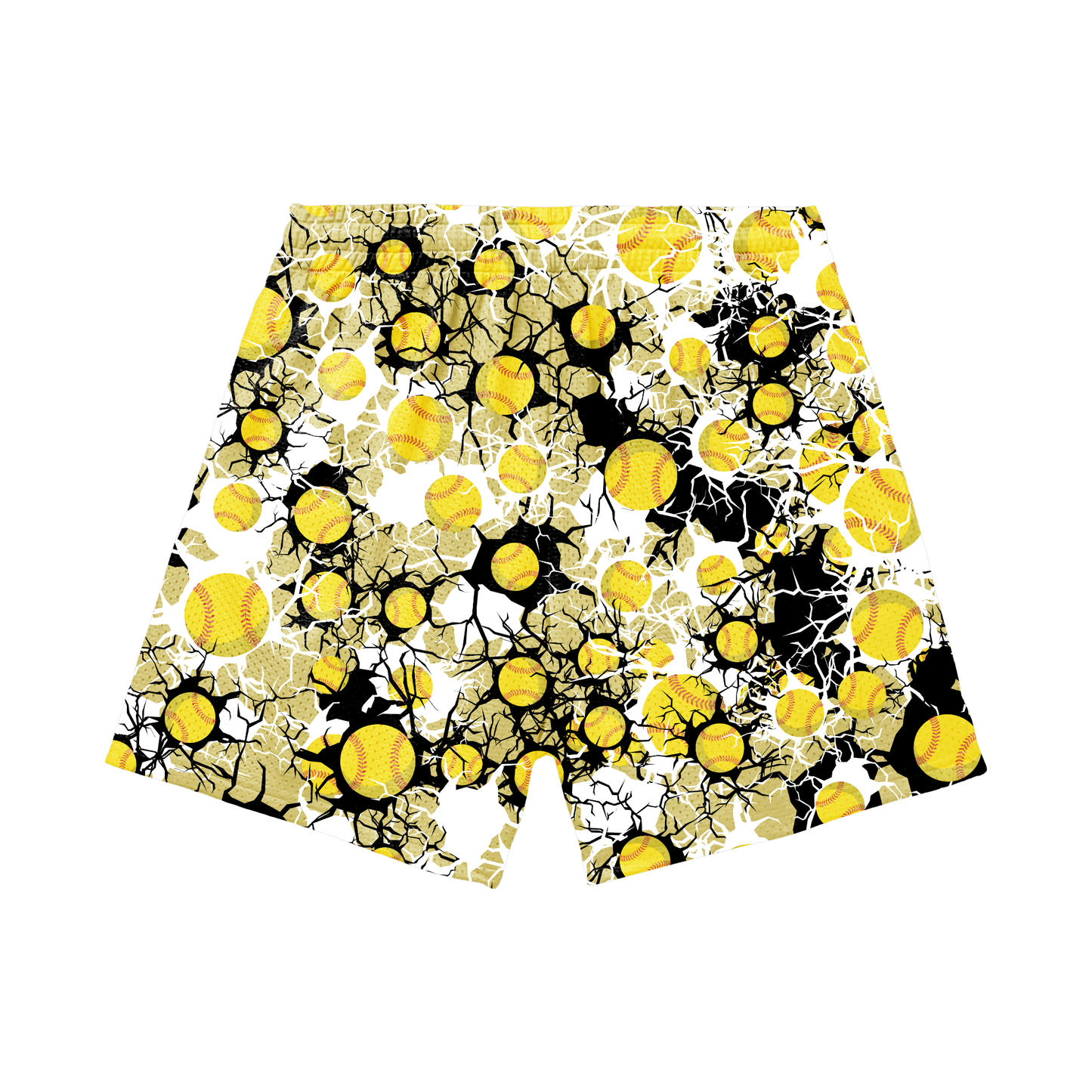 Adult Brimfield Inferno Softball Mesh Shorts Shattered Edition (with inner liner)
