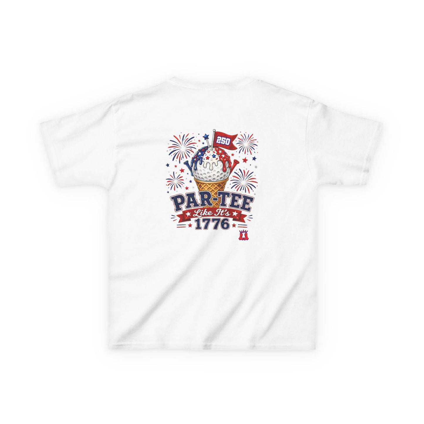 Kids Patriotic Golf T-Shirt Par-Tee Like It's 1776