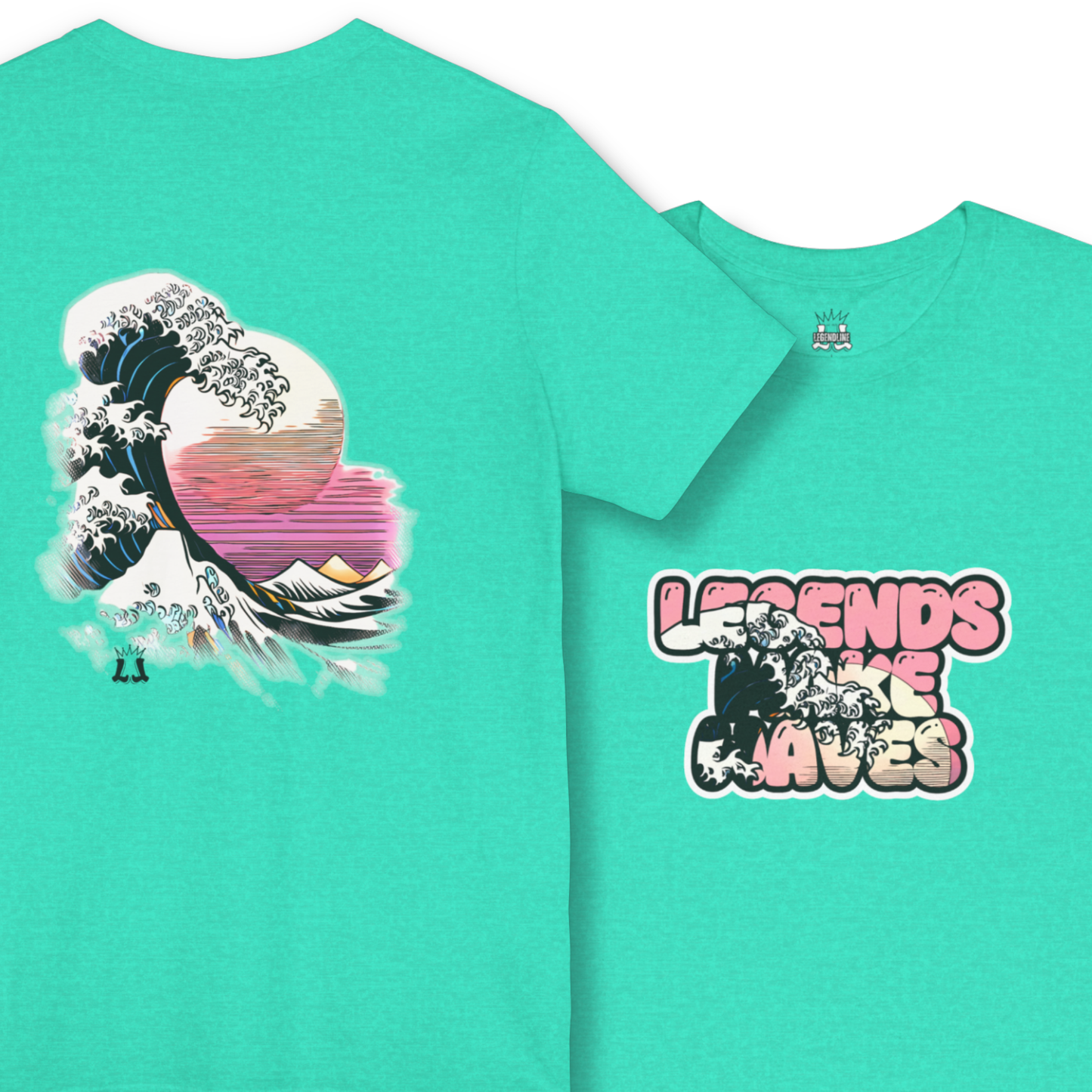 Legends Make Waves: Adult Graphic T-Shirt