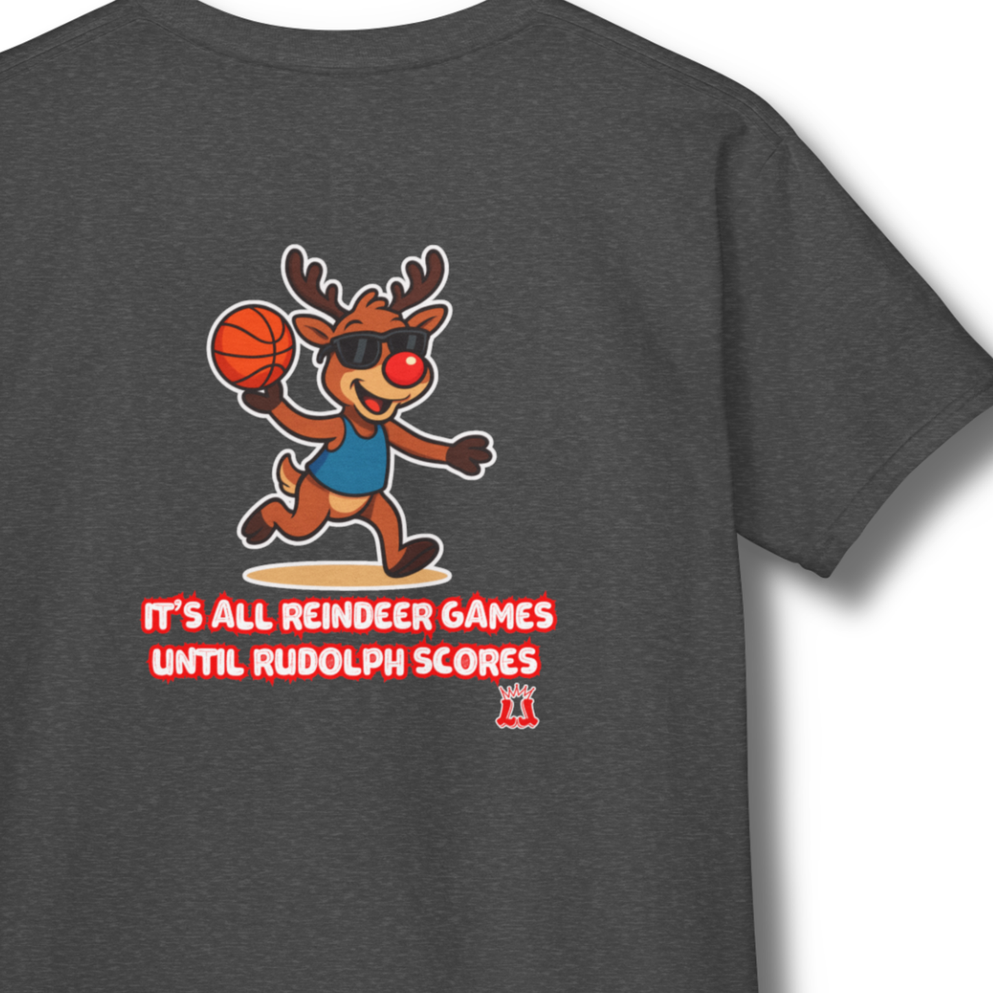 Youth Reindeer Games Basketball T-Shirt