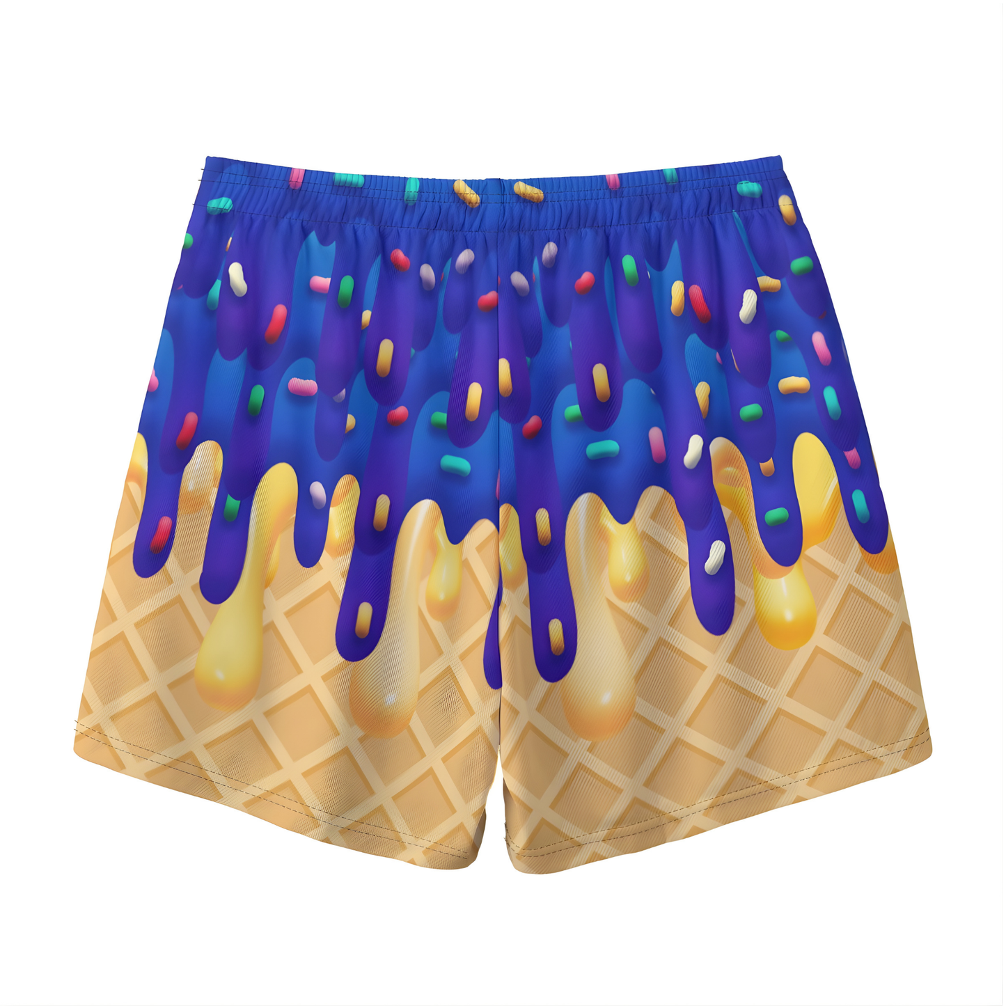 Adult Brimfield Beasts Ice Cream Drip Mesh Shorts (no inner liner)