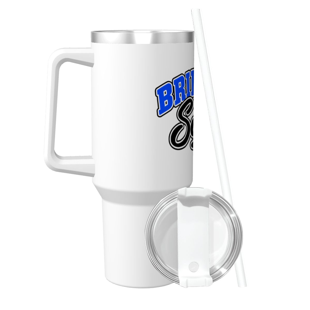 Brimfield Soccer Travel Mug with Handle and Straw (40oz)