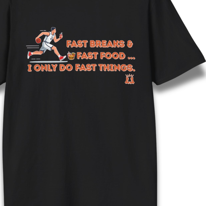 Adult Fast Food Humor Basketball Shirt