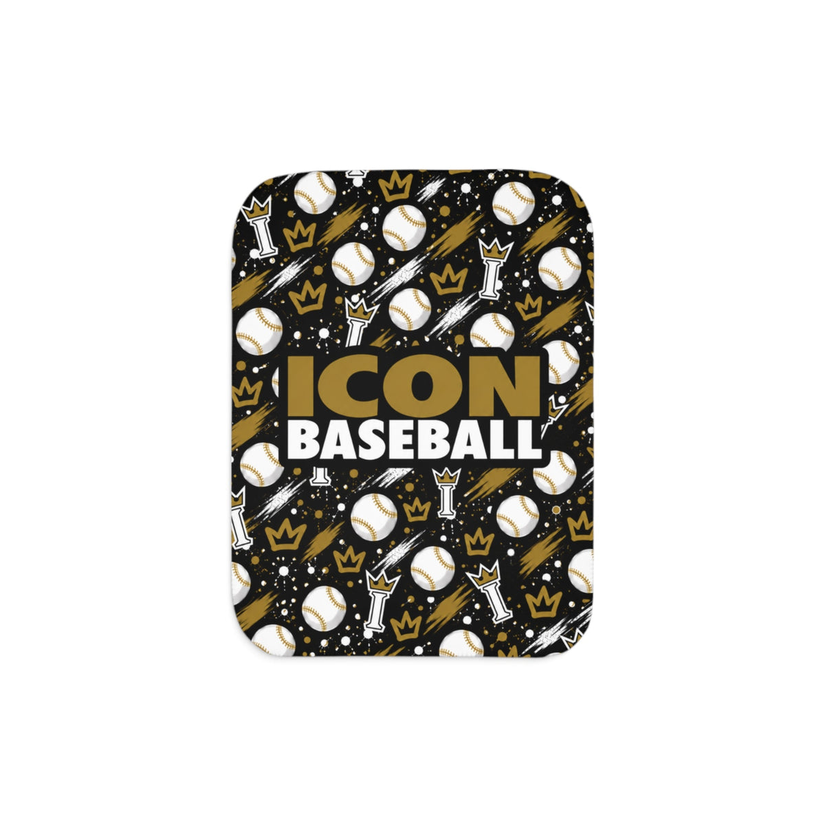 Icon Baseball Sherpa Blanket - Design 2