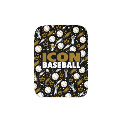 Icon Baseball Sherpa Blanket - Design 2