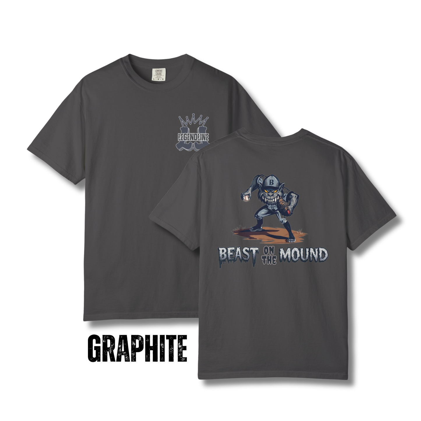 Adult "Beast on the Mound" T-Shirt for Baseball Pitchers - Comfort Colors®