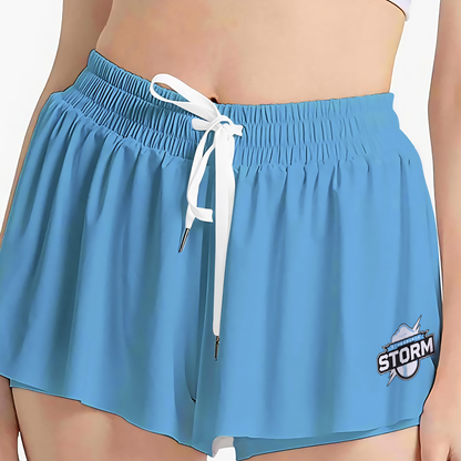 Women's Sturbridge Storm Blue Butterfly Shorts