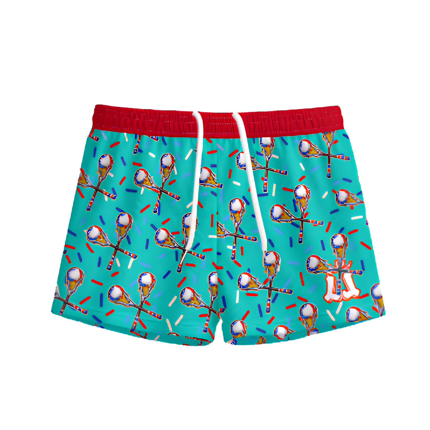 Youth Patriotic Lacrosse Shorts - Ice Cream Drip