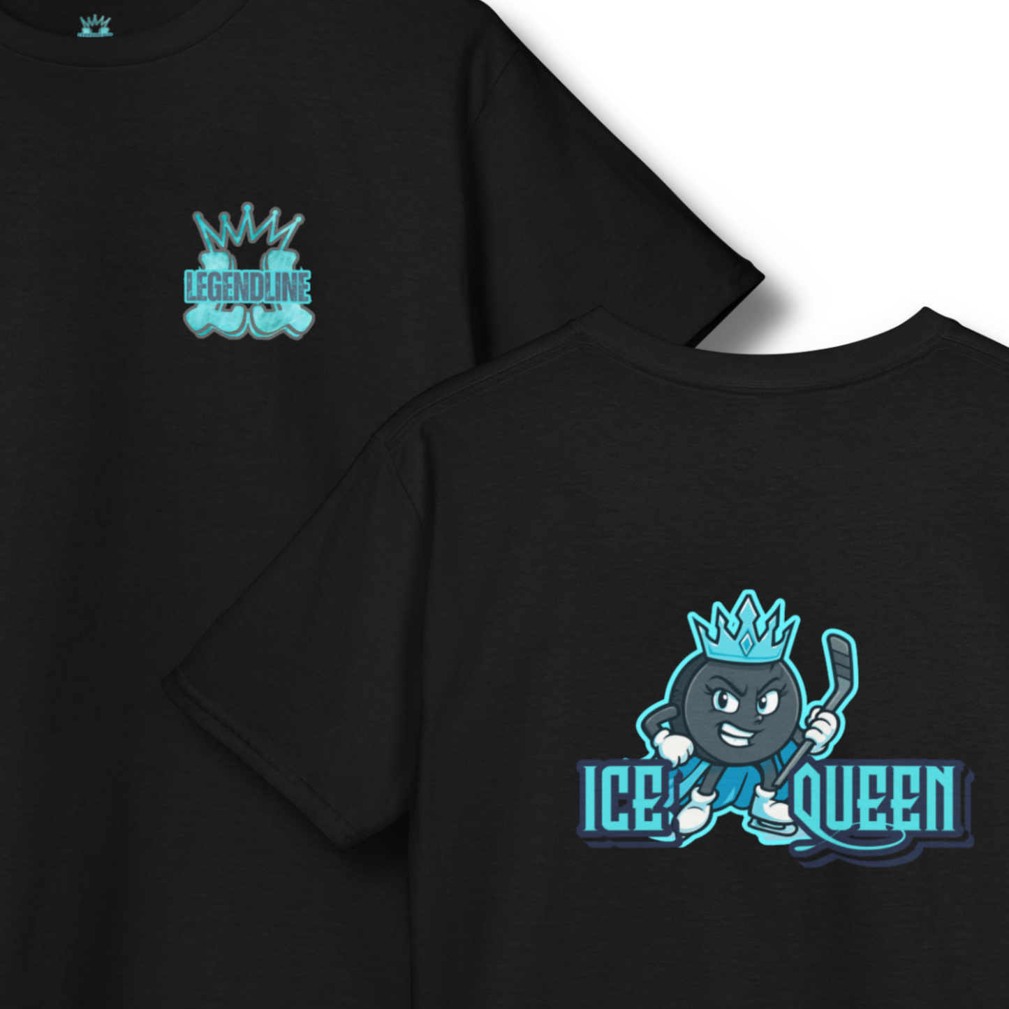 Youth Unisex Graphic Ice Hockey T-Shirt: Ice Queen