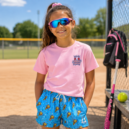 Youth Softball Ice Cream Drip Mesh Shorts