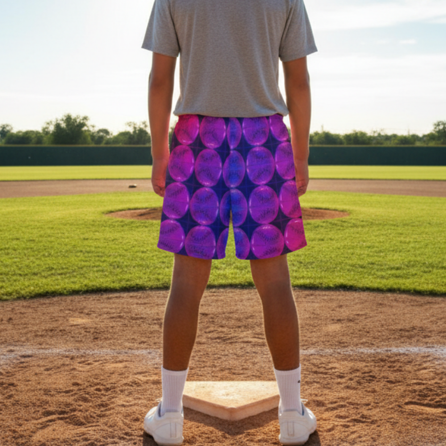Adult and Teen Unisex Baseball Mesh Shorts